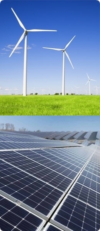 EPS Wind Farms and PV Solar Fields.